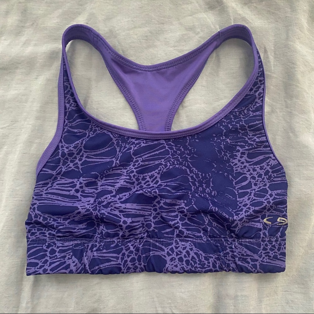 Reversible Purple Sports Bra - Picture 4 of 6